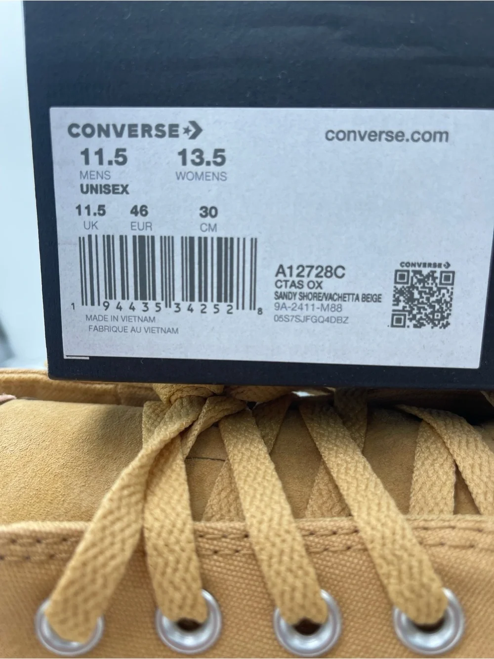 Converse Low Top Sneakers Canvas A12728C
CTAS OX
SANDY SHORE/ACHETTA BEIGE - Picture 15 of 16